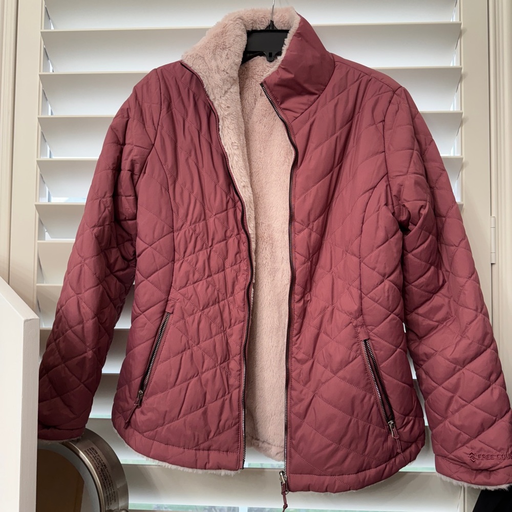 Free Country Women's Quilted Puffer Jacket - Mauve